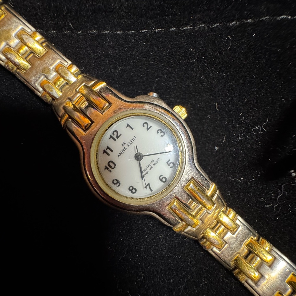 Anne Klein Gold and Silver Watch